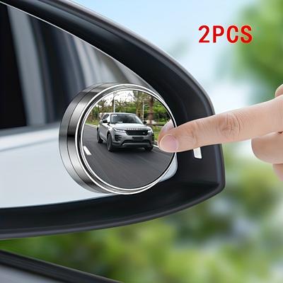 2-piece Set of 360 Degree High-definition Circular Car Rearview Mirrors, Reverse Blind Spot Rearview Mirror Auxiliary Mirror