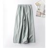 Spring and Summer Cotton and Linen Retro Ethnic Style Embroidered Wide-leg Pants Versatile and Thin Nine-minute Pants