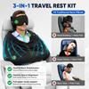 Travel Sleep Kit with Neck, 3D Sleep and Hand Support - Portable Airplane for Flight, Car and Train