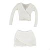 1:6 Female Crop Tops Action Figure Clothes Fashion Handmade Cosplay Long Sleeve Top for 12''