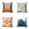 Polyester Kissenbezug Dekorative Blumen Haus Pflanze Druck Kissenbezug Lendenkissen Sofa Kissenbezug