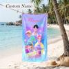 SAJA BOYS Custom Name Printed Beach Towel Personalized Soft Towel For Swimming Beach Travel