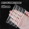 Silicone Self Adhesive Furniture Pads Crib Bumper Pads  Refrigerator Anti-collision Strip Wall Protector Door Stopper Silencer