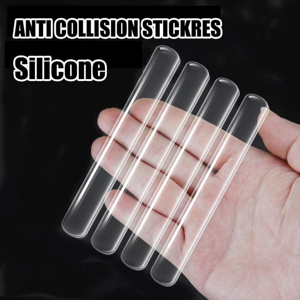 Silicone Self Adhesive Furniture Pads Crib Bumper Pads Refrigerator Anti-collision Strip Wall Protector Door Stopper Silencer