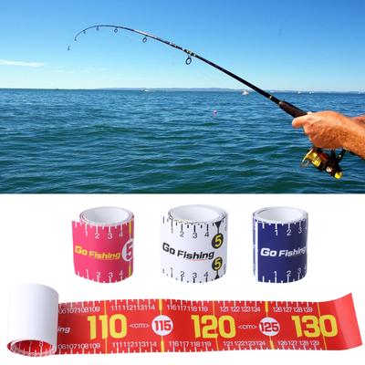 Righello a Pesce Autoadesivo Strumento di Misura Nastro Metrico Impermeabile per Pesca Adesivo Accessori da Pesca Attrezzo per Attrezzatura
