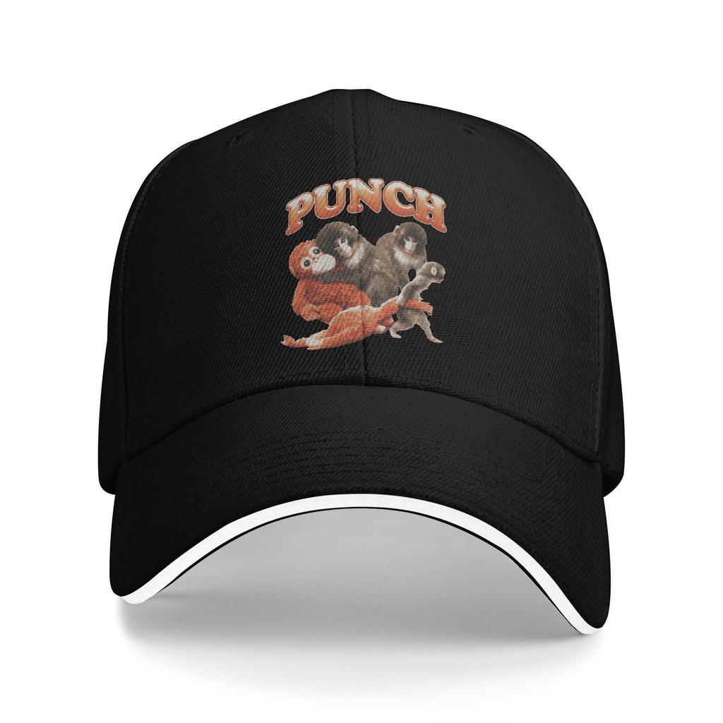 Unisexs WoUnisexs Punch the Monkey Cute Outdoor Hat Trucker Cap Casual Baseball Cap Sunscreen Sunshade
