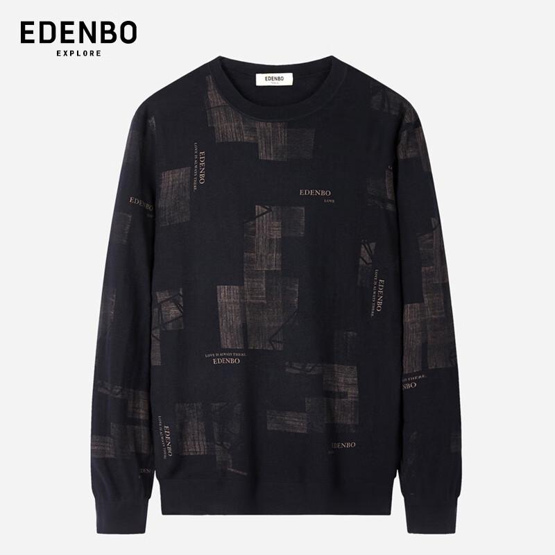 

Мужской пуловер Edenbo с круглым вырезом из смесовой шерсти 2XL
