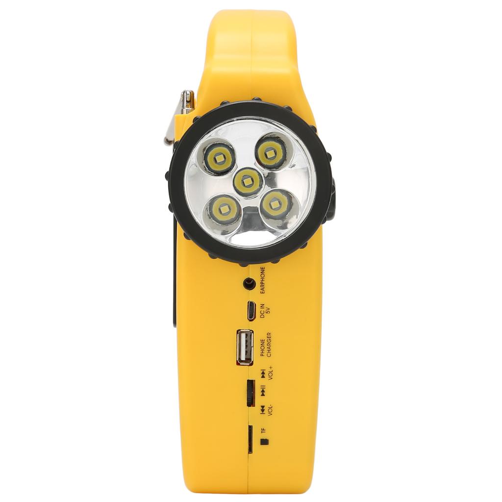 Radio Solar de Manivela AM FM SW Radio de Emergencia con Linterna LED Luz de Lectura Reproductor de MP3 para