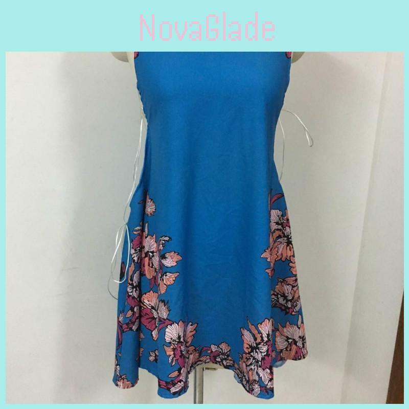 Elegant Sexy Vest Skirt Sleeveless Short Skirt Printed Flower Casual Dress For Women S-xxl