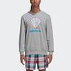 Adidas Originals Trefoil X Noah Co-Branded Printed Crewneck Sweatshirt Men Sweatshirt Gray GM8438
