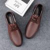 Genuine Leather Men's Oxford Shoes New Fashion Male Business Shoes Casual Lace-up Formal Footwear Handmade Wedding Dress Shoes