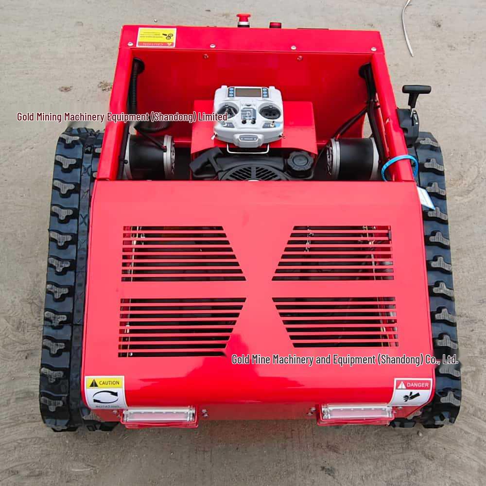 New Zealand Tracked Self-Propelled Remote Control Lawn Mower: Four-Wheel Automatic Grass Cutter and Shredder