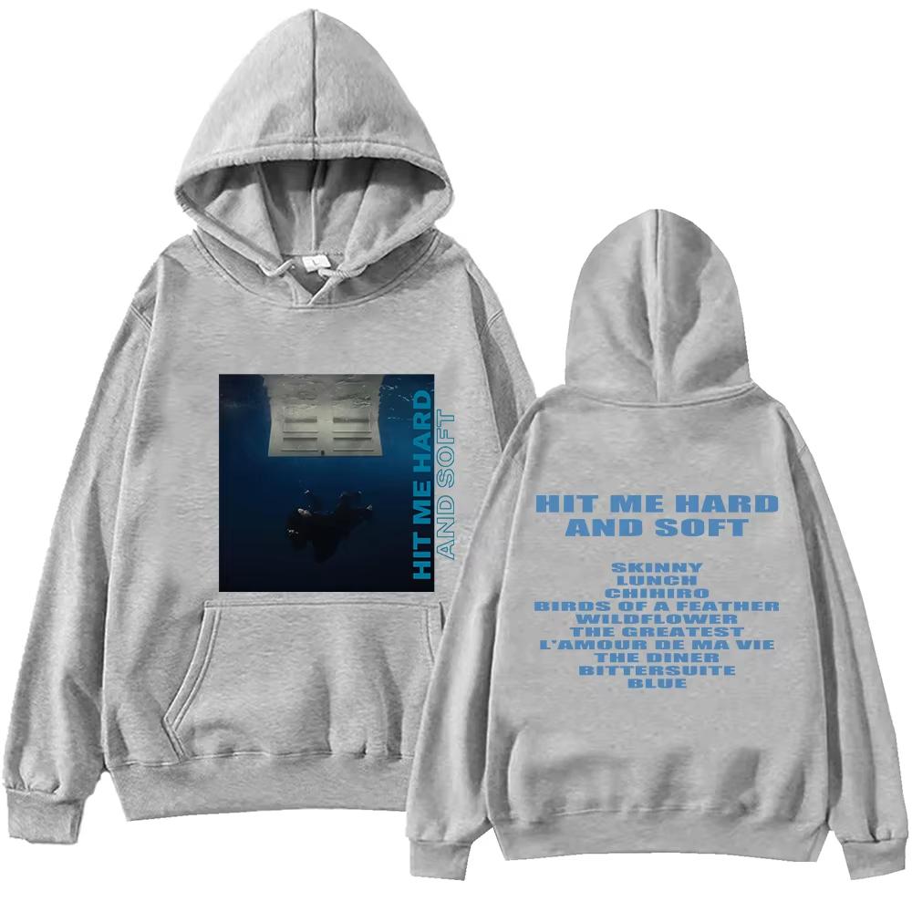 

2024 New Hit Me Hard and Soft Tour Hoodies Streetwear Men Women Fashion Vintage Sweatshirts Casual Oversized Pullovers Fans Gift L