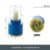 Ceramic Hot/Cold Faucet Cartridge Kit for Kitchen, Basin, and Shower Repair