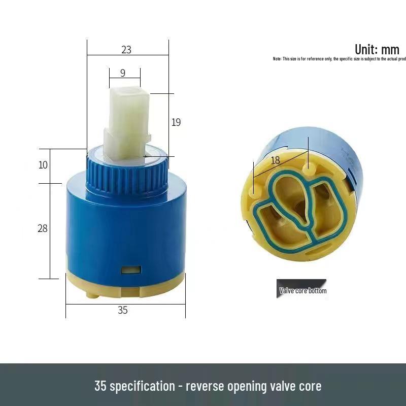 Ceramic Hot/Cold Faucet Cartridge Kit for Kitchen, Basin, and Shower Repair