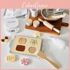 Playset Kids Baking With Wooden Kitchen Toy For Imaginative Cooking Learning And