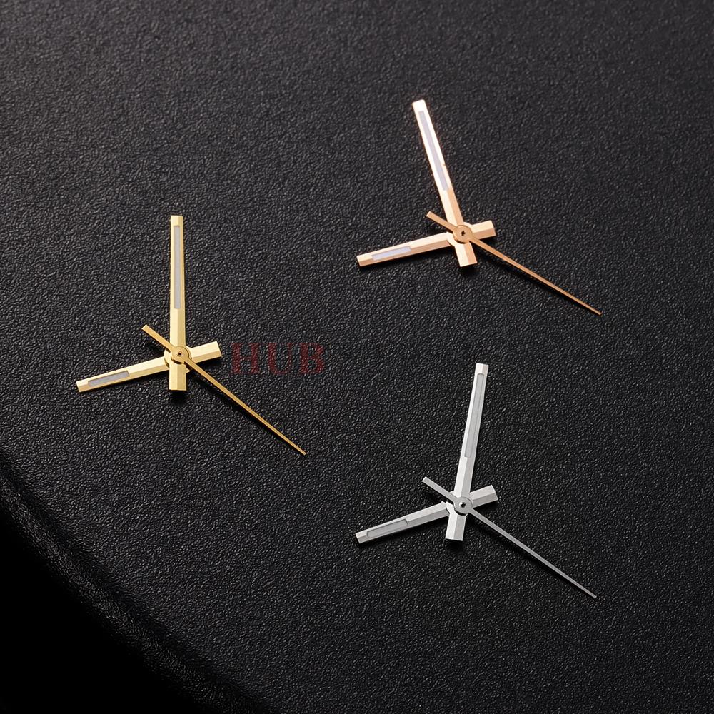 Modified Watch Hands Green Luminous Logbook Needle Silver Rose Gold Watch Needles for NH35/NH36/4R/7S Movement Watch Accessories
