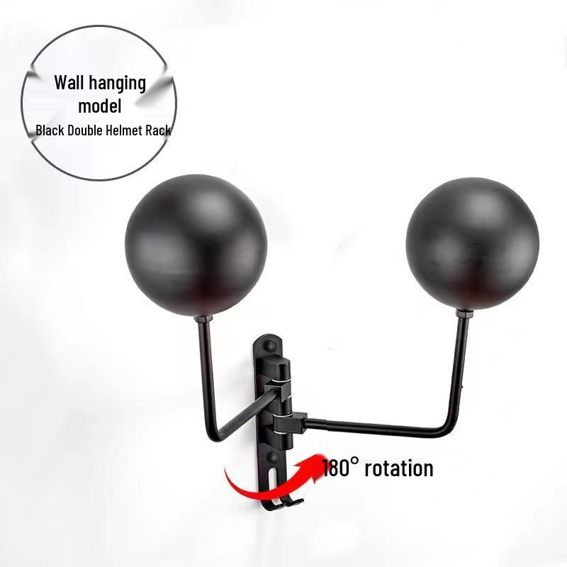 Versatile No-Drill Motorcycle Helmet & Hat Display Stand