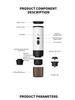 Portable Car-Mounted Espresso Machine - Outdoor Wireless Coffee Capsule Maker 2025, Made in Italy