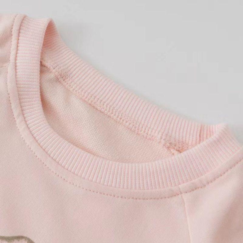 Girls' Autumn Clothes New Cotton Baby 2-8 Sweatshirt