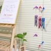Cute Crystal Dolphin 3 Colors Wind Chime Home Garden 4 Metal Tubes Bell