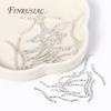 Handmade DIY Jewellery Findings Components 18K Gold Plated S Shape Curved Tube Brass Metal Twisted Tube Beads Connector