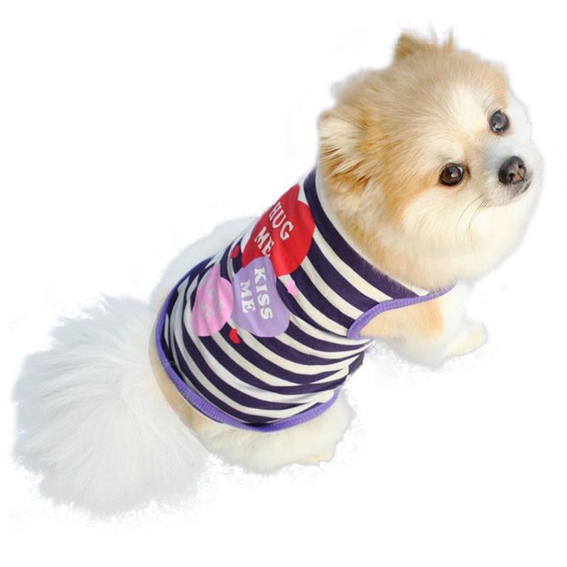 Pet Dog Clothes Cat Spring Summer Shirt Small Clothes Vest T Shirt S