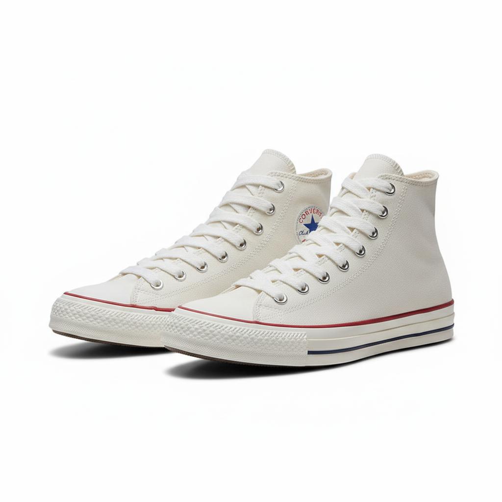 Converse Chuck Taylor All Star Vielseitig Bequem High-Top Canvas Schuhe Unisex Sneaker Off-White A18106C