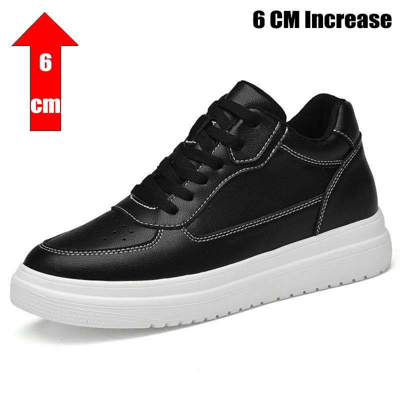 2024 Men Elevator Shoes Heightening Shoes Height Increase Shoes Insoles 6-8CM Man Sneakers Height Increasing Shoes Height Shoes
