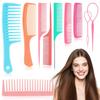NICEMOVIC Comb for Women Wide Tooth Hair Combs & Rat Tail Comb Topsy Tail Hair Tool 10 PCS Hairs Combs Set Shaping Tool Suitable for Curling,