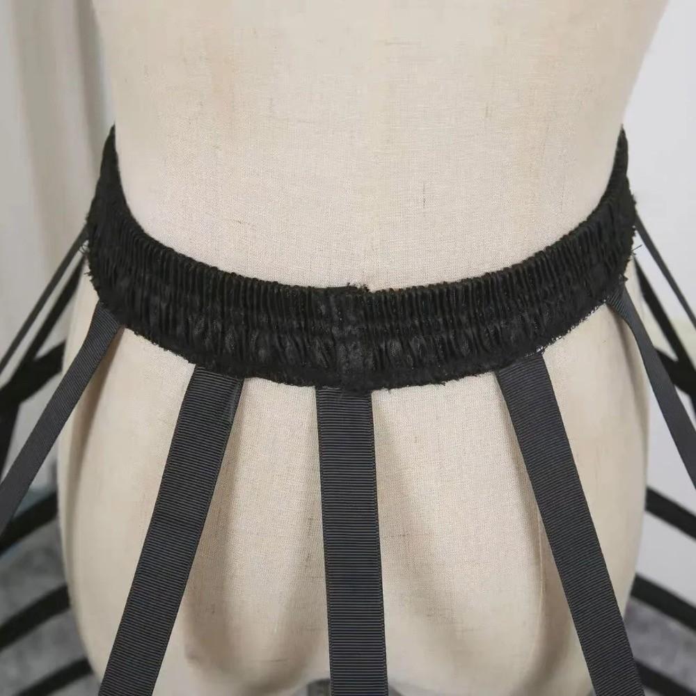 A-Linien-Käfig-Unterrock Elastischer Bund Viktorianischer Reifrock Königliches Kleid