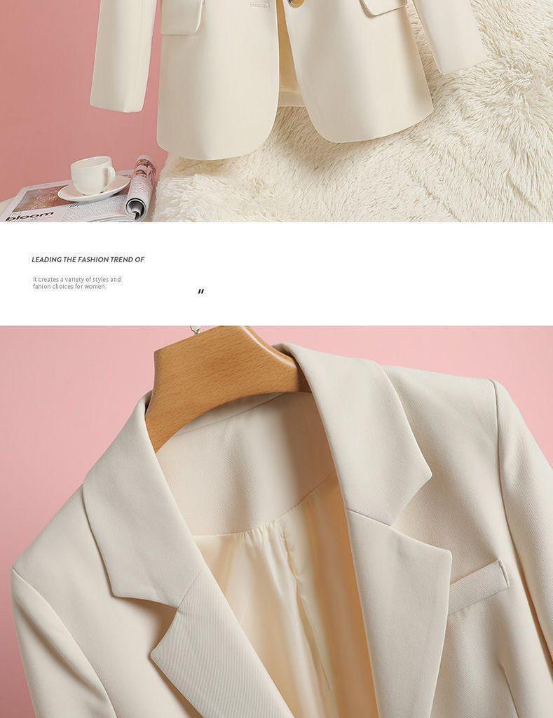 2025 Spring & Autumn Fashion Women's Single-Breasted Versatile Suit Jacket