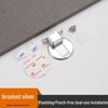 304 Edelstahl Magnetischer Türstopper, Bohrlos und Winddicht, Versteckter Zinklegierung Bodenmontage Schließer.