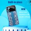 Blue Textured Pattern Phone Case S26 Ultra Case Mobile Phones Glass for Samsung Galaxy S26 S25 S24 S23 S22FE,Ultra,Plus