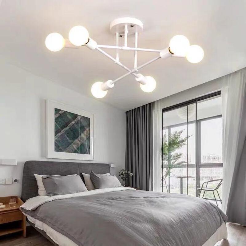 Nu Feng Creative 6-Head Gold Ceiling Light