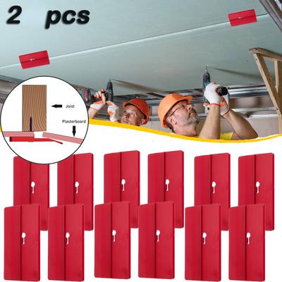 2Pcs Gipskartondübel Werkzeuge Trockenbau Montage Unterstützt Sitzung Zimmer Decke Geneigten Wand Schreiner Werkzeug Decke Positionierung Zu