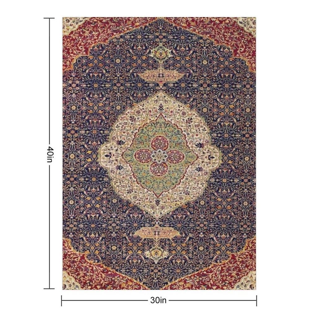 Vintage Antique Persian Carpet Throw Blanket Plaid On the Sofa Camping Blankets Ands Giant Sofa Blankets