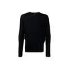 Herringbone Pattern Knit Pullover Sweater Men Sweater Black 3K1MX9-1MZSZ-920