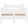 Solid Wood Bed without Mattress White 120 x 190 cm Pine Wood