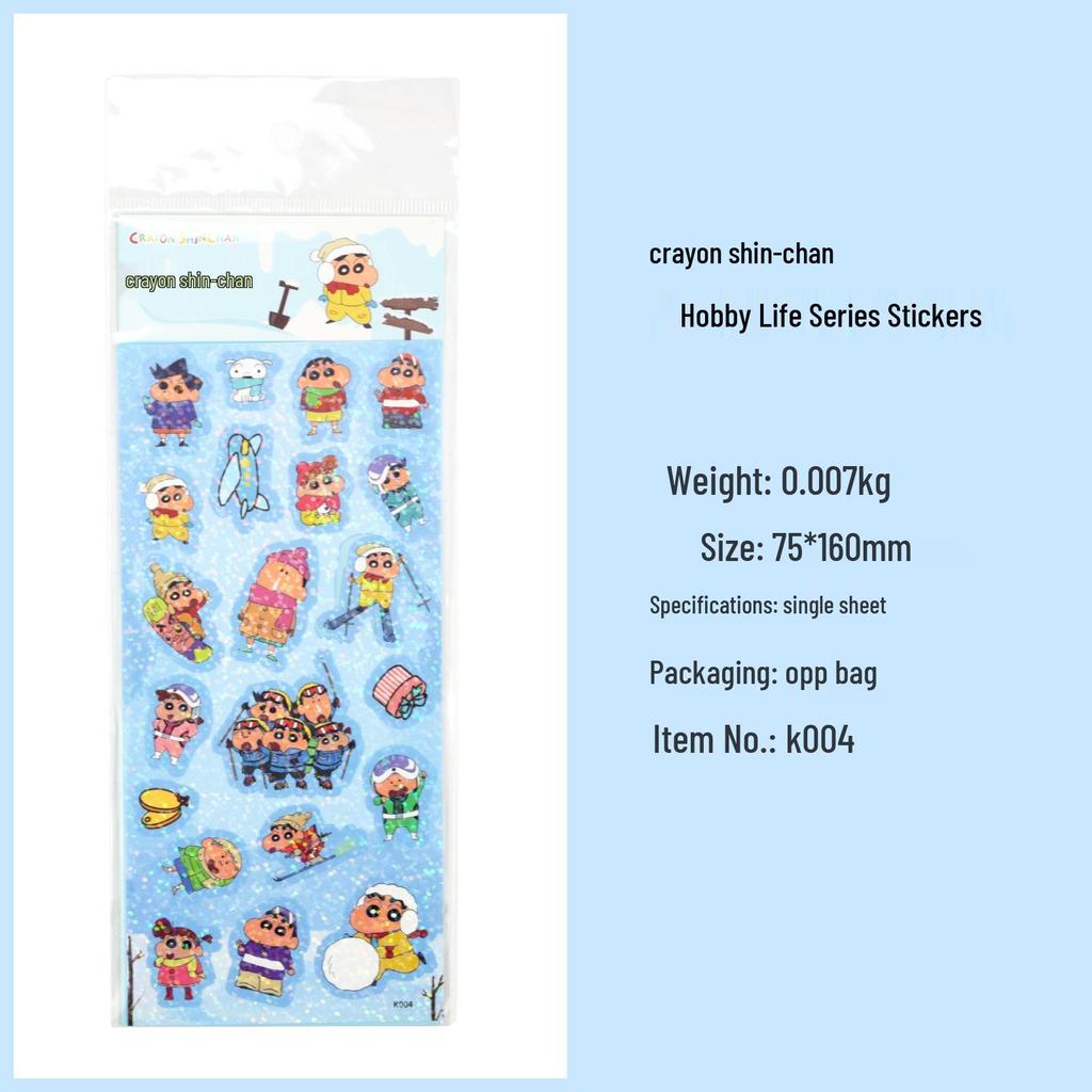 Cartoon Anime Stickers: Crayon Shin-chan, Chibi Maruko-chan, Doraemon – Fun DIY Journal Decals