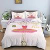 Capa de edredom para meninas dançando balé, lindas bailarinas, conjunto de cama para meninas 135, capa de edredom rosa, cama de solteiro, princesa, HomeTextiles