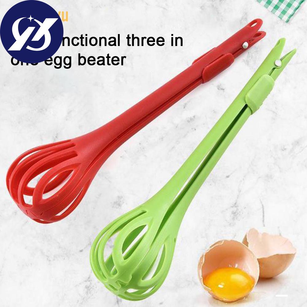 3 In 1 Heat Spaghetti Noodles Clip Eggbeater Salad Blender Food Tong