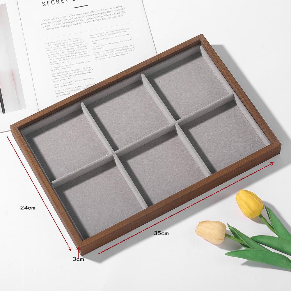 Rosewood Jewelry Box & Display Tray for Earrings and Necklaces