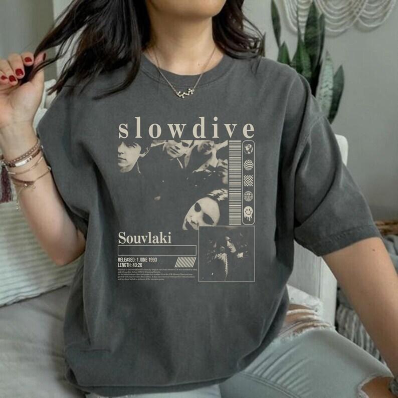 Slowdive Shirt 90s Slowdive Tour Shirt Slowdive Band Shirt S5XL VN1875 XXL