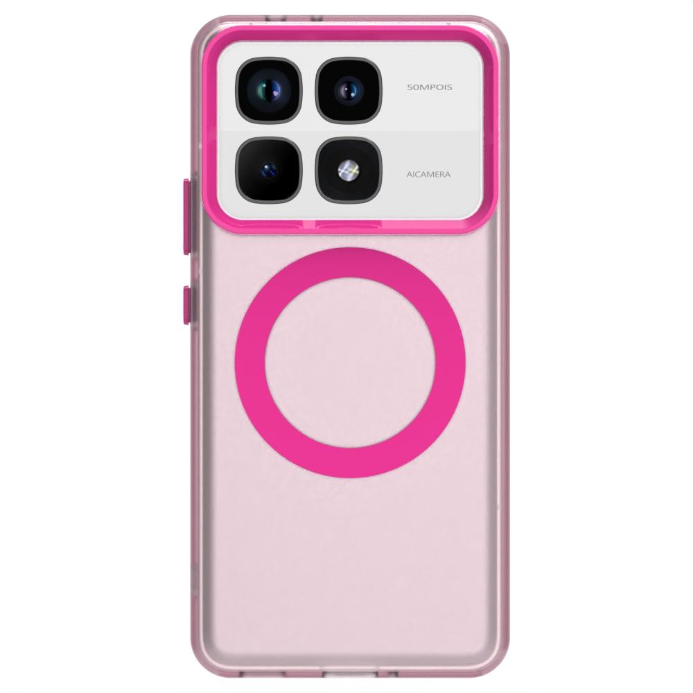 Case for Magsafe Magnetic Back Case for Xiaomi 14T Pro 14 T 14Tpro Mi 14T POCO F6 M6 Plus X6 Pro Candy Color Soft Silicone Protection Shell