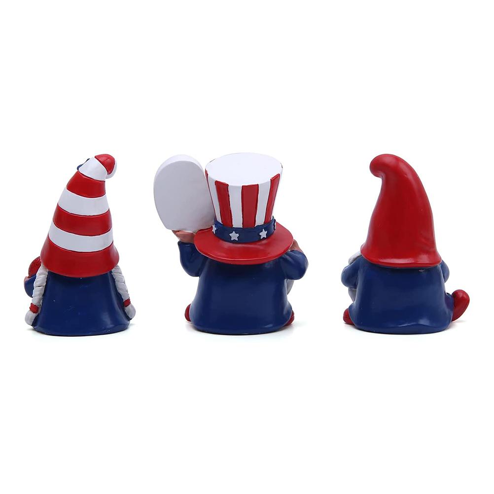 3 Pack Patriotic Gnomes Decorations USA  and Stripes Elf Gifts Patriotic 4th of July Gnomes Figurines Independence Day