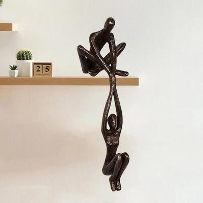 Man Holds Up Woman Statue Art Statue Lover Sculpture Ornaments Home Dance Couple Sculpture Art Creative Desktop Decoration Art