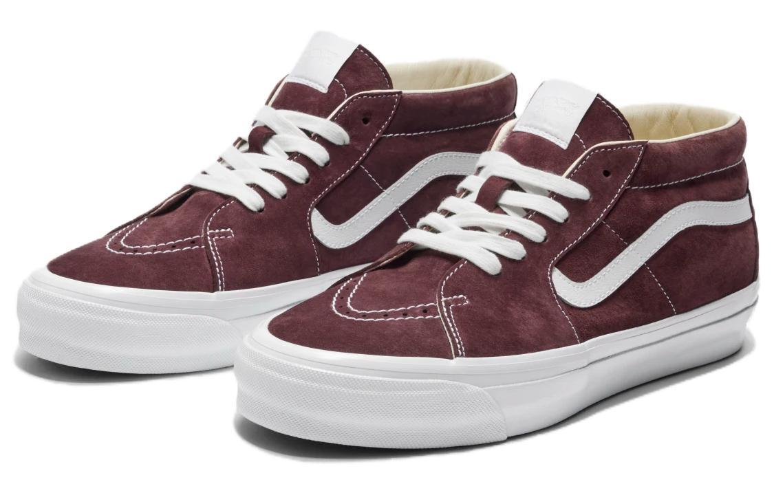 VANS Premium Sk8- 83 Mid Port Royale Burgundy - VN000CQQ4QU 34.5