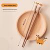 Wooden Cartoon Animal Chopsticks for Kids Ages 3-6 - Perfect for Practice