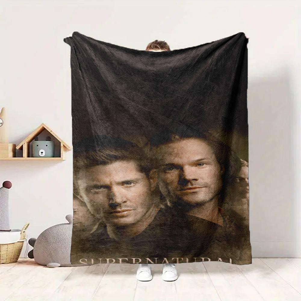 Supernatural Flannel Blanket Throw Blanket Soft Warm Sofa Bed Camping Car home Decor Unique Christmas Gift C9302244